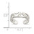 Sterling Silver Heart Toe Ring - QR-E87FDBA7-1443