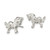 Sterling Silver Horse Mini Earrings