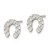 Sterling Silver Horseshoe Mini Earrings