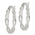 Sterling Silver Infinity Design Hoop Earrings