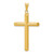 14k 3-D Polished Hollow Cross Pendant - K3-745962FF-1172