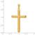 14k 3-D Polished Hollow Cross Pendant - K3-745962FF-1172