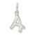 Sterling Silver Letter A Initial Charm - QC-898742A4-8473