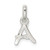 Sterling Silver Letter A with Enamel Pendant
