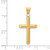 14k 3-D Polished Hollow Cross Pendant - K3-EE03B4D8-8213
