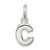 Sterling Silver Letter C Initial Charm - QC-FDFD57E5-6147
