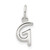 Sterling Silver Letter G Initial Charm - QC-A91DFC65-7047