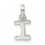 Sterling Silver Letter I with Enamel Pendant