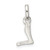 Sterling Silver Letter L with Enamel Pendant