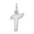 Sterling Silver Letter T Initial Charm - QC-DEDEB91B-4511