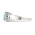 Sterling Silver Light Blue & White CZ Ring - QR-0CC5B281-7384