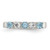 Sterling Silver Light Blue & White CZ Ring - QR-F97F75AE-8221