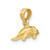 14K 3-D Polished Mini Manatee Charm