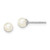 Sterling Silver Madi K Rhodium-plated 4-5mm White Round Freshwater Cultured Pearl Post Earrings