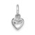 Sterling Silver Madi K Rhodium-plated Enameled Pastel Rainbow Heart Childrens Pendant