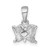 Sterling Silver Madi K Rhodium-plated Polished and Textured Butterfly Childrens Pendant