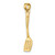 14K 3-D Polished Spatula Charm