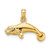 14K 3-D Polished Swimming Manatee Charm - K8-5A5F6952-9063