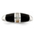 Sterling Silver Onyx & Mother of Pearl Ring - QR-64AE9EB7-4269
