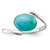 Sterling Silver Oval Amazonite Ring - QR-EE688492-3918
