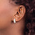 Sterling Silver Oval Hinged Hoop Earrings - QE-4B2DACE5-9582