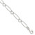 Sterling Silver Oval Link w/Hearts Bracelet