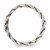 Sterling Silver Oxidize and Polished 6mm Braided Band - QR-C751A094-7593