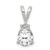Sterling Silver Pear CZ Pendant