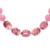 Sterling Silver Pink Agate, Pink/Jade/Rose Quartz/Crystal Necklace