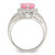 Sterling Silver Pink CZ Heart Ring - QR-C8F292BD-4049