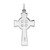Sterling Silver Platinum-plated Celtic Cross Pendant