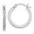 Sterling Silver Platinum-plated Diamond Mystique Hoop Earrings - QD-4D29ABEE-6943