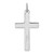 Sterling Silver Platinum-plated Diamond-Cut Cross Pendant - QC-F6468D53-6682