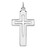 Sterling Silver Platinum-plated Latin Cross Pendant
