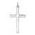 Sterling Silver Platinum-plated Polished Epoxy & Gold-plated Cross Pendant - QC-AE0EC3F2-2367