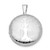 Sterling Silver Platinum-plated Round Tree Design Locket