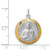 Sterling Silver Platinum-plated Saint Jude Thaddeus Medal