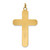 Sterling Silver Platinum-plated Satin/Polished Vermeil Corpus Cross Pendant