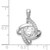 Sterling Silver Platinum-plated Vibrant CZ Pendant - QP-8EFDBCBD-3149