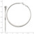 Sterling Silver Polish & Tapered 1.5mm Omega Back Round Hoop Earrings