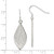 Sterling Silver Polished & D/C Fancy Filigree Teardrop Dangle Earrings