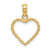 14k 3D Rope Heart Pendant
