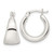 Sterling Silver Polished & Tapered Round Hoop Earrings - QE-EED073A6-2242