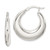 Sterling Silver Polished & Tapered Round Hoop Earrings - QE-FFEC1C12-1948