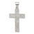 Sterling Silver Polished & Textured Crucifix Pendant - QC-EC7C9682-2035