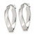 Sterling Silver Polished & Twisted Oval Hoop Earrings - QE-F56B32D1-3197