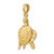14K 3-D Sea Turtle with Moveable Head and Legs Charm