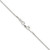 Sterling Silver Polished 1mm Octagonal Snake Chain - QO-E078B136-7610