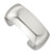 Sterling Silver Polished 25mm Domed Cuff Bangle