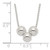 Sterling Silver Polished 3 Bead Necklace - QG-752626F1-3162